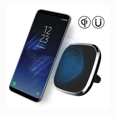 2019 Amazon QI Standard Magnetic Car Phone Wireless Charger Dashboard Air Vent Charger For phone X